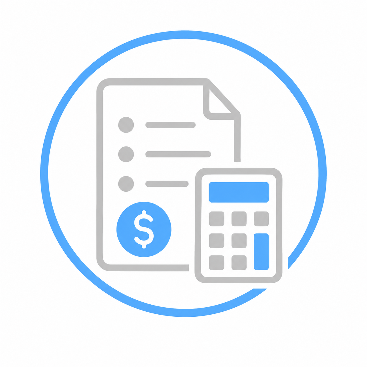 Pricing and investment icon representing transparent recruitment support costs, pricing options, and return on investment through VRS.